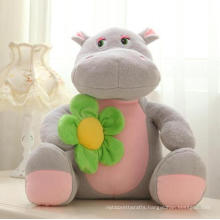 Soft Wild Animal Toy Cute Giant Hippo Plush Toy for Kids